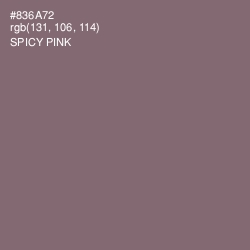 #836A72 - Spicy Pink Color Image